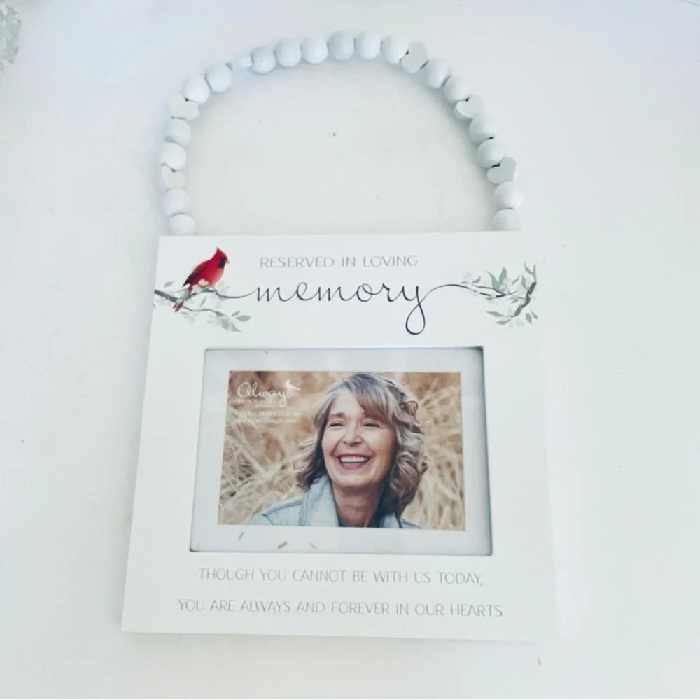 Pavilion gift company Reserved In Loving Memory Reserved Seat Photo Frame NWT